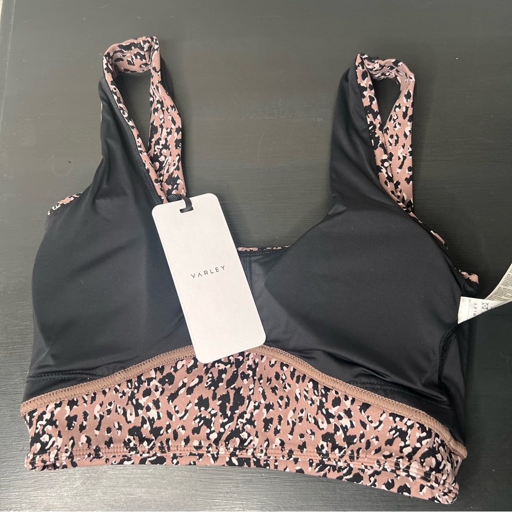 Varley Let’s Go Elsie Leopard Print Sports Bra,size S NWT - Picture 5 of 5